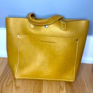 Portland leather goods mini crossbody tote